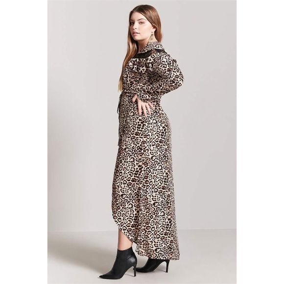 Forever 21 Dresses & Skirts - ( SOLD ) Plus Size Leopard Print Wrap Maxi Dress